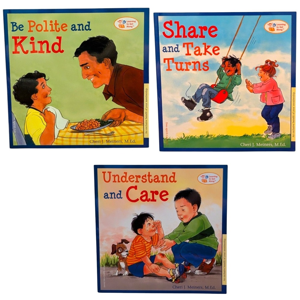 Learning to Get Along Childrens 3 Book Series Cheri Meiners New Thrivent